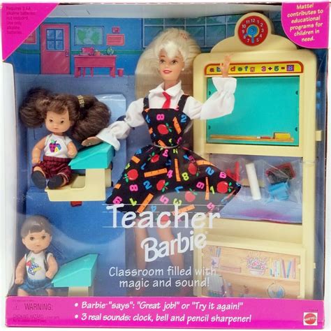 teacher barbie 1995|barbie doll teacher sets.